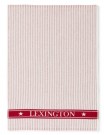 LEXINGTON - Striped Organic Cotton Terry kjøkkenhåndkle, rød/hvit thumbnail